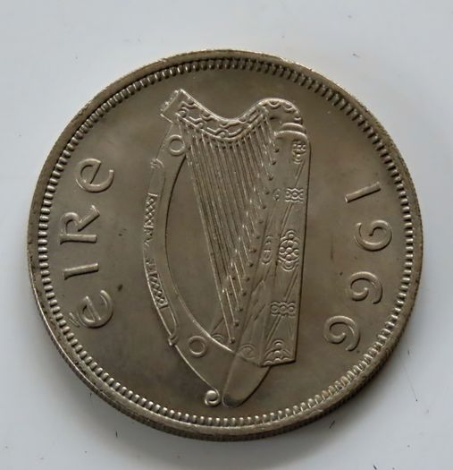 1966 Ireland Florin UNC coin 60 years old
