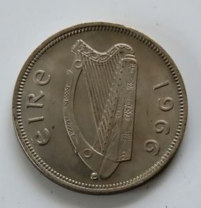 1966 Ireland Florin UNC coin 60 years old