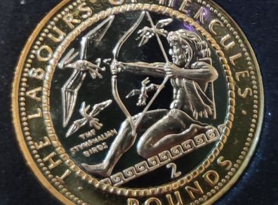 Gibraltar 2 pounds 2020 Hercules Series - Stymphalian Birds