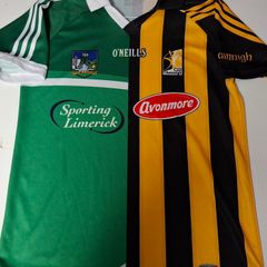 Limerick & Kilkenny GAA O'Neills Hurling Jersey (Youths 13 Years) FREE POST