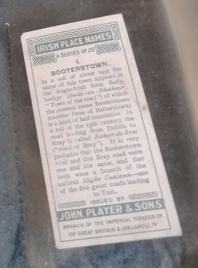 Dublin locations from Jack B. Yeats Designed Cigarette Cards 'Irish Place Names'