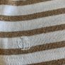 Size 12. white & Gold Striped T shirt by Ralph Lauren Image 4