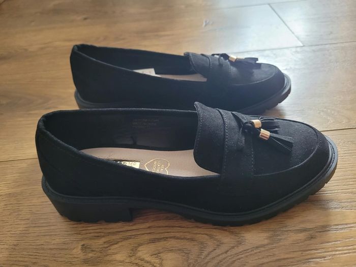 Brand New Black Tasseled Loafers Size Uk 5