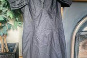 juicy couture black corset dress puffed sleeves sale