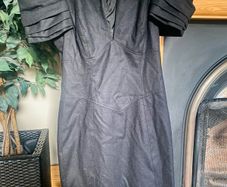 juicy couture black corset dress puffed sleeves sale