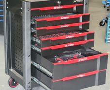 Manarola 7 Drawer Stainless Steel Tool Box - Fully Loaded