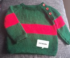 County colours hand knitted kids jumpers