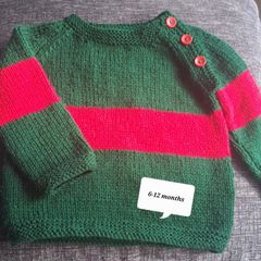 County colours hand knitted kids jumpers