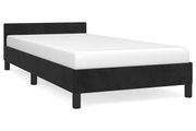 Bed Frame without Mattress Black 90x190cm Single Velvet