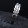 Vintage French 9ct White Gold Double Row Diamond Ring  Hallmarked  Size 53.5 Image 4