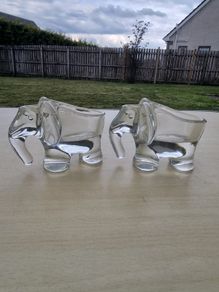 Vintage crystal elephant from Art Vannes