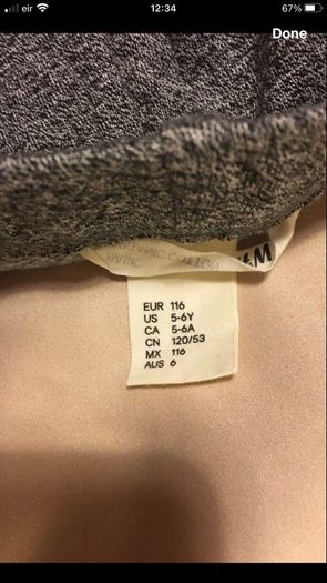 Girls new legging age 5/6
