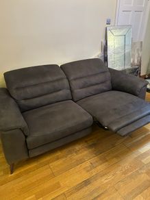 Grey Electric Reclining Sofa Very Comfortable