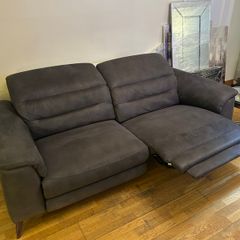 Grey Electric Reclining Sofa Very Comfortable