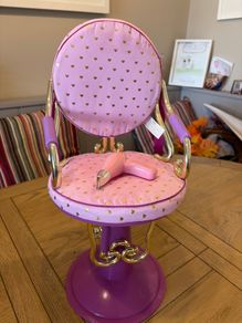 Our generation hair dresser chair and hair dryer
