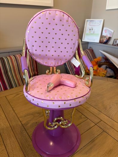 Our generation hair dresser chair and hair dryer
