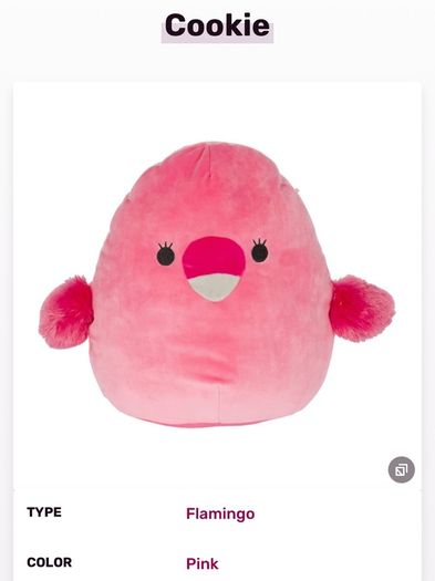 Squishmallow - Cookie the Flamingo