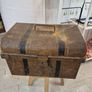 Small Antique Tin steamer trunk Image 8