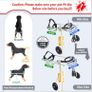 Pet Dog Wheelchair Hind Legs Rehabilitation Aid, Medium Size, 2 Wheels Adjustable, Light weight Aluminum, for Aging, Disable, Injured, Arthritis, Weak Dog/Cat Image 2