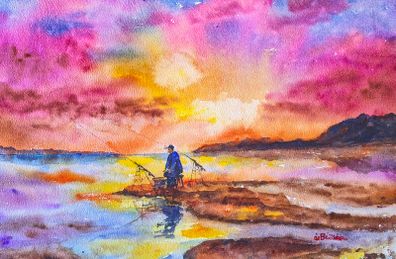fisherman's friend watercolour