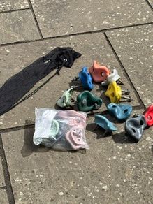 Assortment of Climbing Grips in a bag