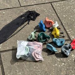 Assortment of Climbing Grips in a bag