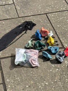 Assortment of Climbing Grips in a bag