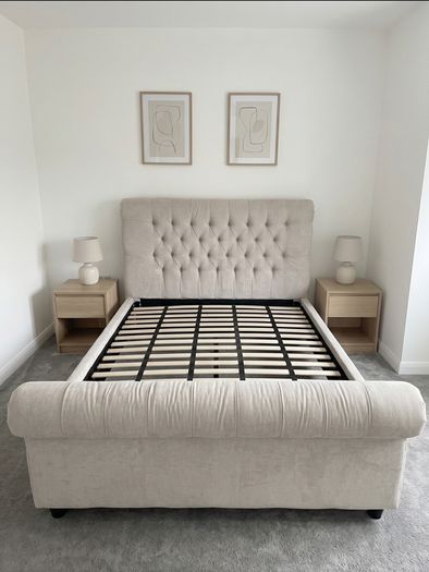 Double Bed Frame with Headboard