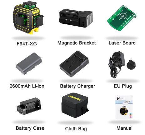 12 Lines 3D Green Laser Level Self-Leveling 360 Horizontal And Vertical nivel laser(F94T-XG)
