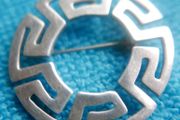 Vintage Celtic Knotwork Brooch (looks like sterling silver but has no stamp)