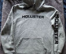 Hollister grey hoodie, size S