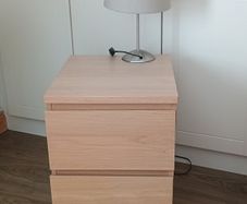 bedside locker and lamp perfect condition