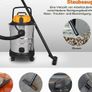 1200W Wet and Dry Vacuum Cleaner 40L Metal Tank Image 3