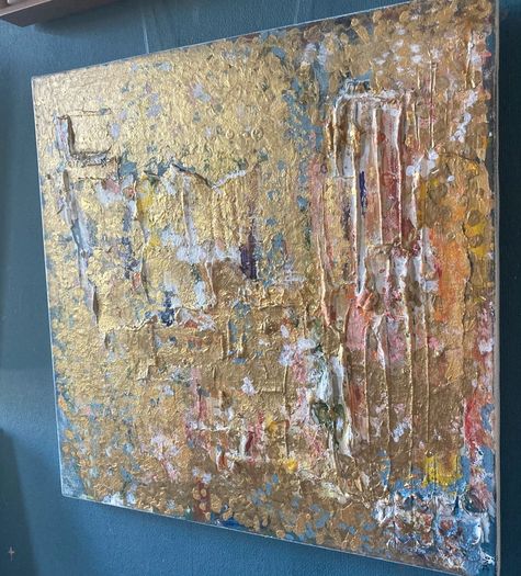 Architectural Opulence Meets Quiet Luxury Original Abstract Art Irish Artist Gold Art Gold Painting