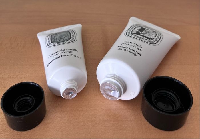Diptyque Travel Size Body Lotion and Face Cream