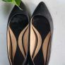 Alexander McQueen Black Leather Studded Pointed Flats Sz 40 (Fit 7UK) - Rrp 375 (New) Image 3