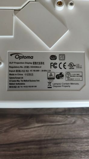 Optoma HD25-LV DLP VDHDNULV Video Projector for Parts or Repair Working Gaming 1080p