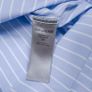 Zadig & Voltaire Blue White Striped Graphic Button-Up Tais Raye Tag Shirt Size XS Image 3