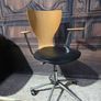 large antique partners desk+chesterfield chair Image 7