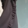 maggie & me black tunic / top with ruffle sides Sz L (10-14 UK) Image 4