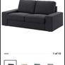 IKEA kivik 3 seats and 2 seats sofa in dark grey Image 3