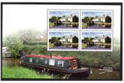 2006 Ireland Inland Waterways of Ireland Commemorative Stamp Booklet Pane featuring Grand Canal, near Monasterevin, Co.Kildare Mint Never Hinged (MNH). Hibernian HP168