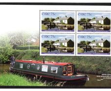 2006 Ireland Inland Waterways of Ireland Commemorative Stamp Booklet Pane featuring Grand Canal, near Monasterevin, Co.Kildare Mint Never Hinged (MNH). Hibernian HP168