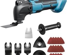 Cordless Oscillating Multi-Tool for makita 18V Battery (NO Battery) Oscillating Kit with 6 Variable Speeds for Removing, Scraping, Cutting with 23 Accessories