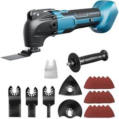Cordless Oscillating Multi-Tool for makita 18V Battery (NO Battery) Oscillating Kit with 6 Variable Speeds for Removing, Scraping, Cutting with 23 Accessories