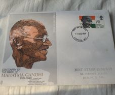 1969 Gandhi Stamp  - First Day Cover ' Centenary of birth
