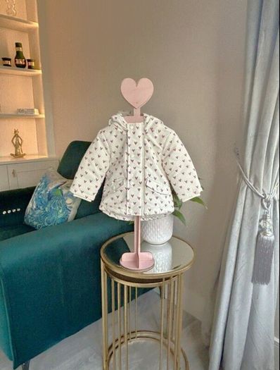 Baby Girls Cream Jacket with Hood from Primark Age 3-6 months / EU 62-68cm