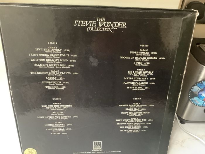 The Stevie Wonder Box Set Collection LP Vinyl x4