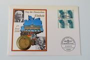 Day of German Unity coin cover special Gilt combined East &amp; West coins