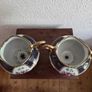 Beautiful Antique Handpainted Gilded Porcelain Noritake Vases Pair Image 4